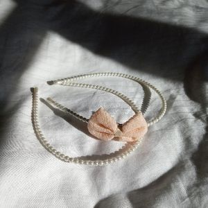 Pearl Beaded Headbands Set of 2